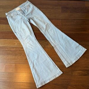 Babakul Light Blue Flared Women Jeans
